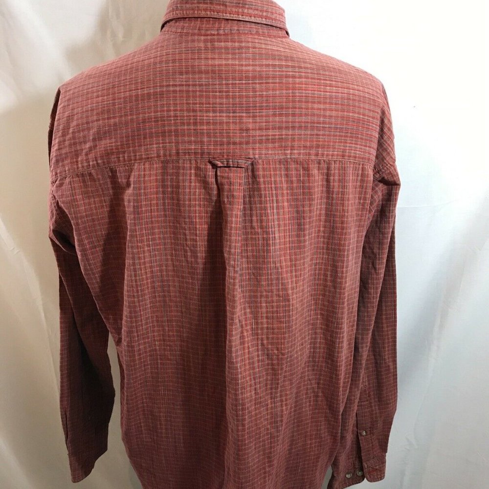 Columbia 2 tone red plaid long sleeve button down - Picture 3 of 4